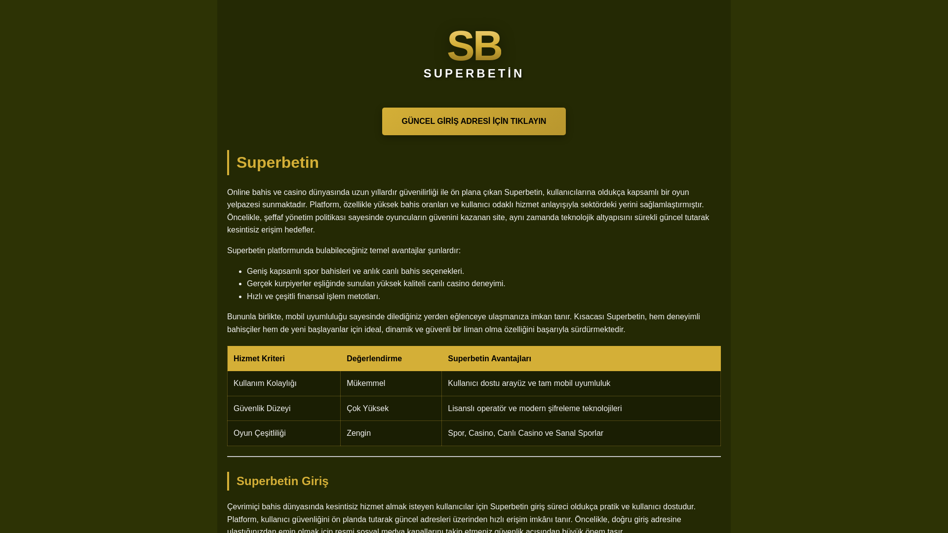 website screenshot of https://sp.superbetinyeniadres.vip