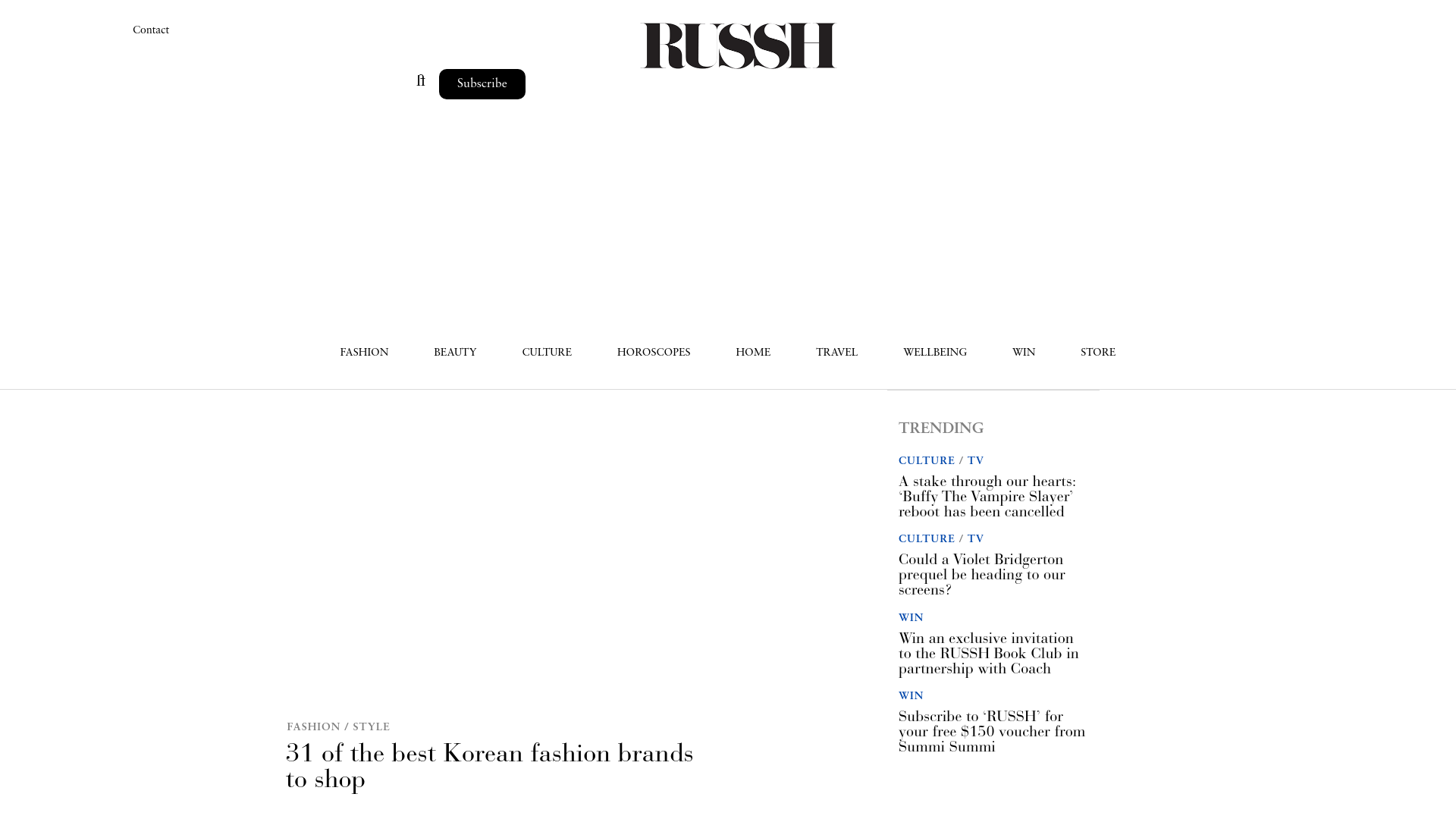 website screenshot of https://russh.com