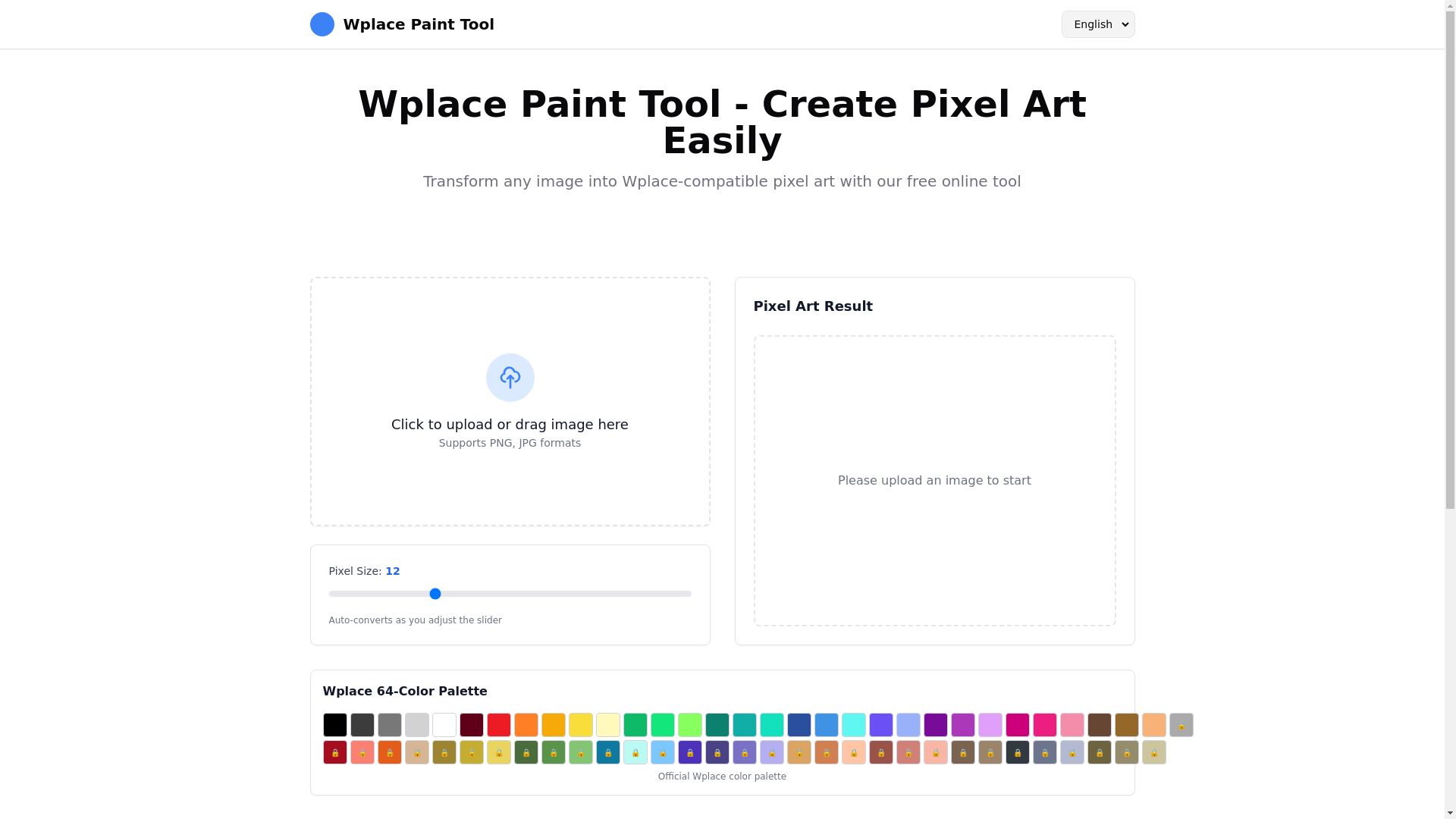 website screenshot of https://wplace--tool.pages.dev/