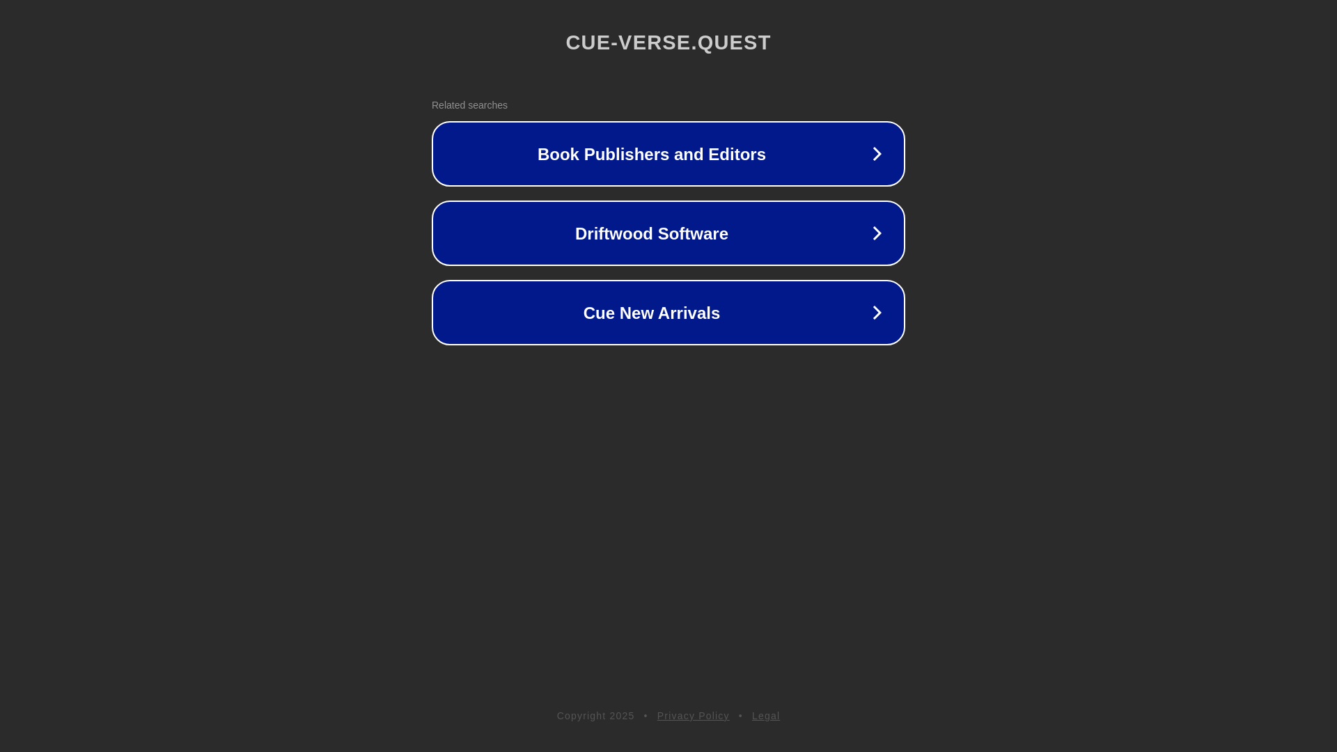 website screenshot of https://cue-verse.quest/