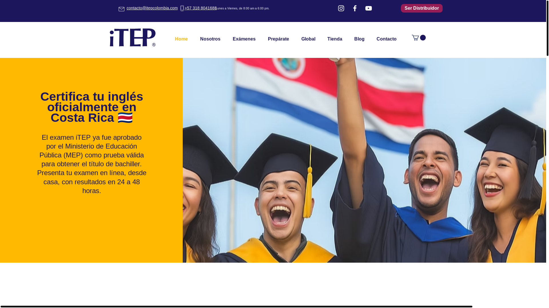 website screenshot of https://itep-cr.com/
