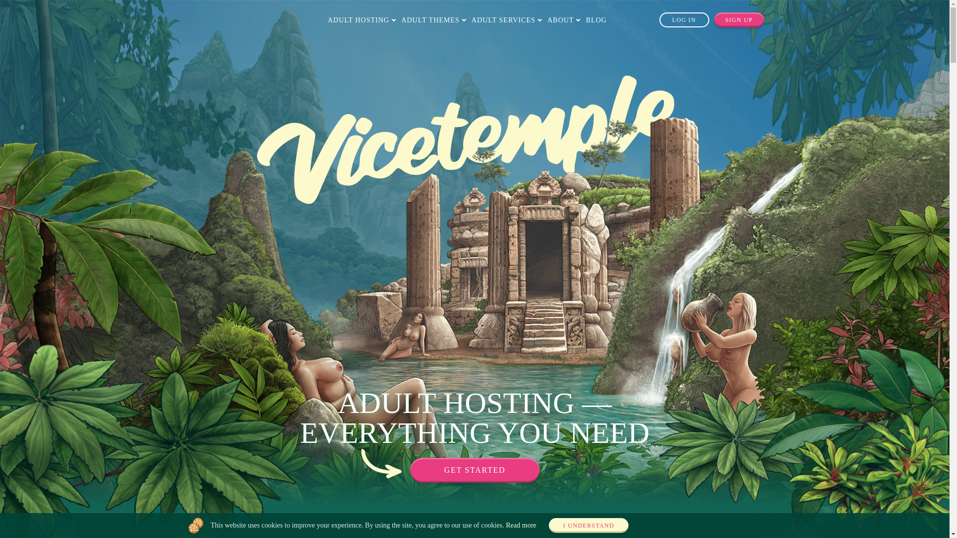 website screenshot of https://vicetemple.com/