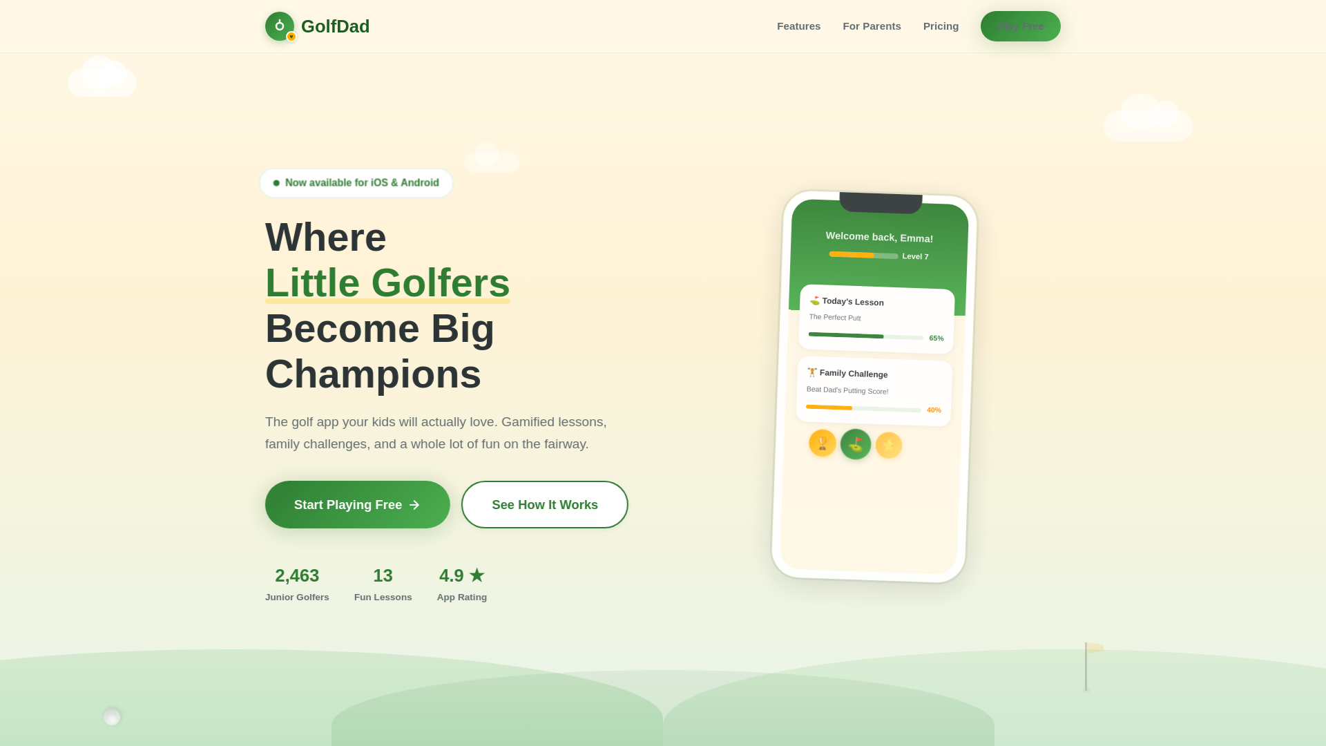 website screenshot of https://golfdad-cc.pages.dev/