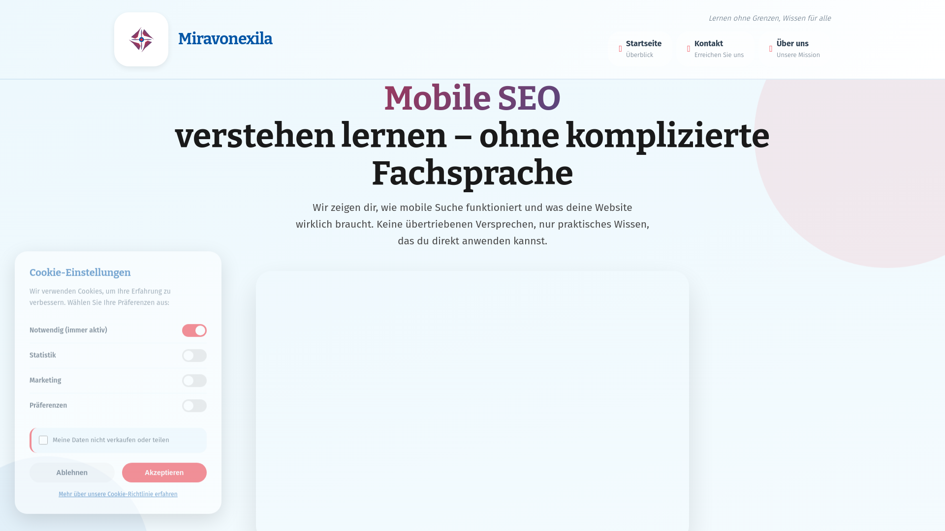 website screenshot of https://miravonexila.com/
