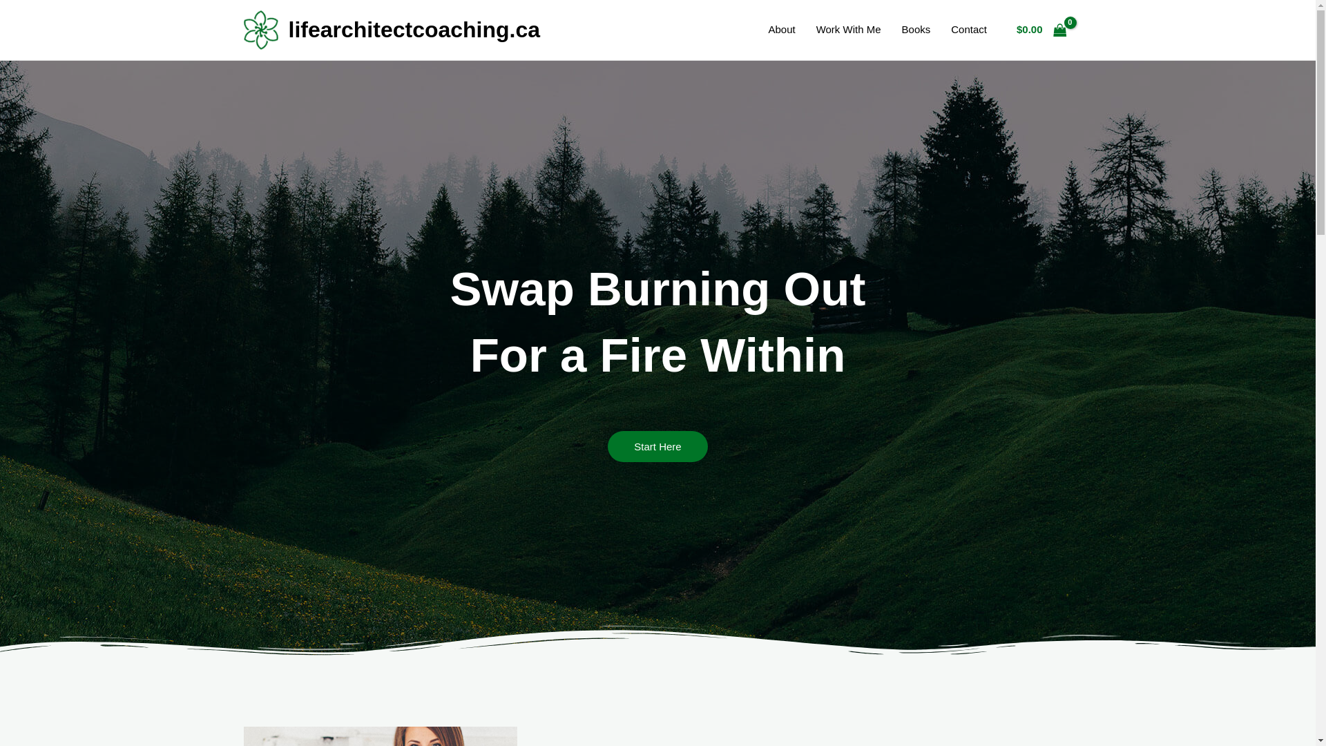 website screenshot of https://lifearchitectcoaching.ca/