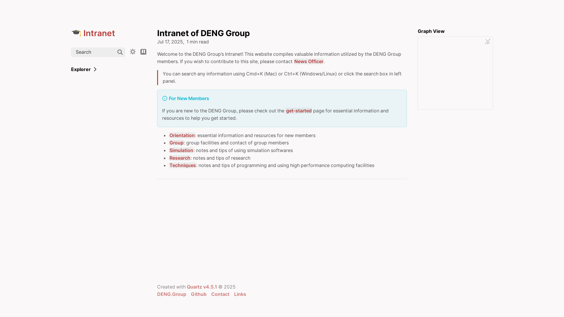 website screenshot of https://intranet-1f1.pages.dev/