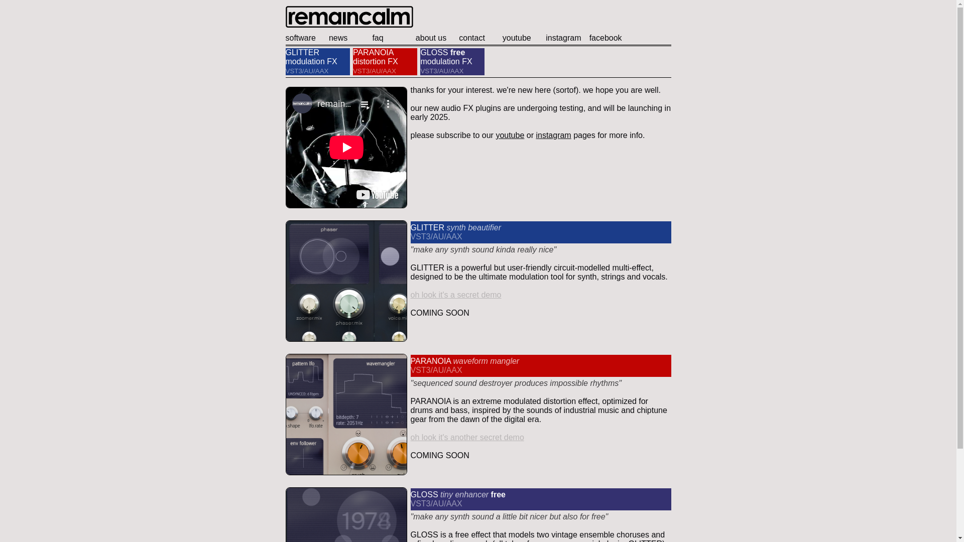 website screenshot of https://remaincalm-audio.pages.dev/