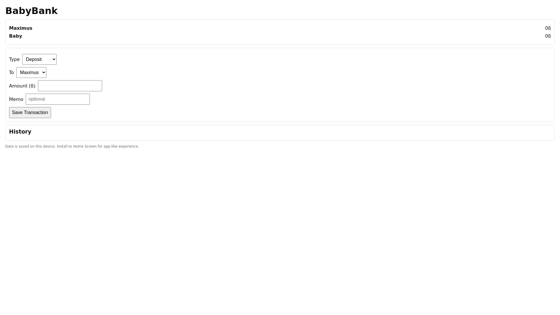 website screenshot of https://babybucks.baby/