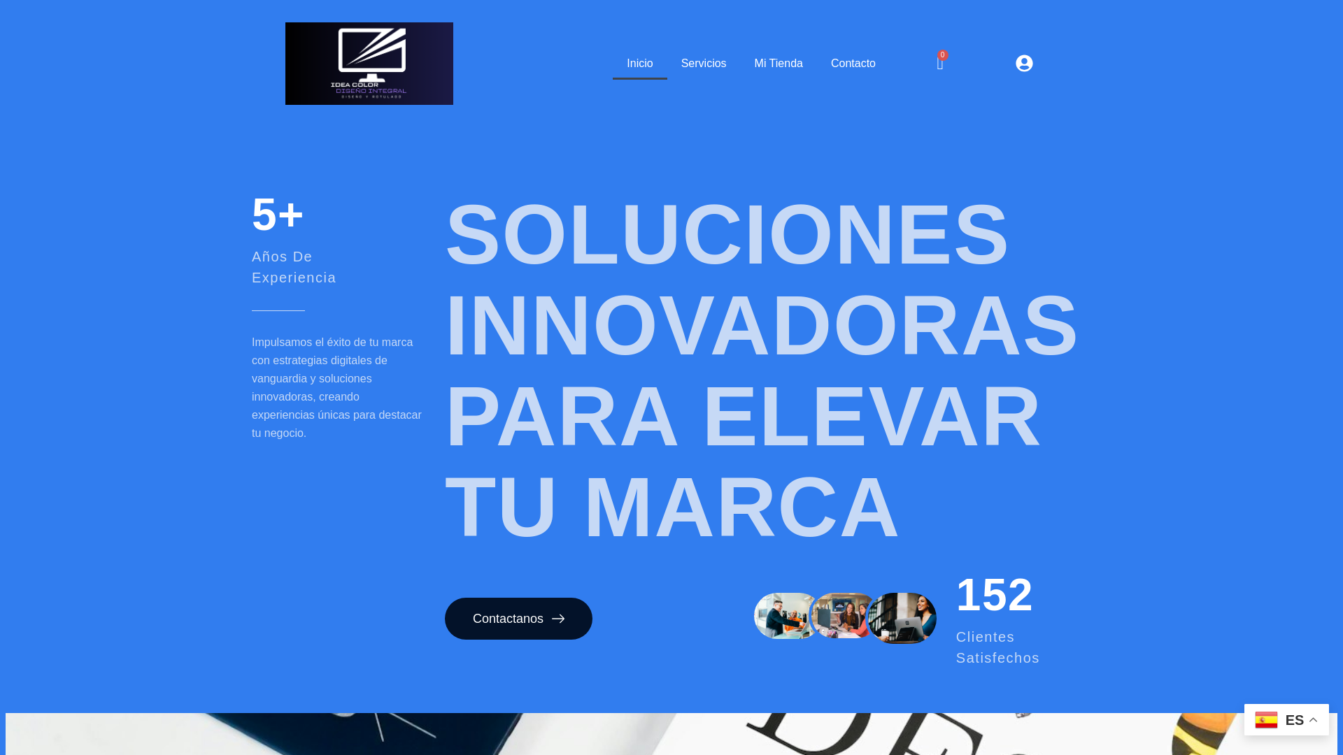 website screenshot of https://ideacolordisenointegral.es