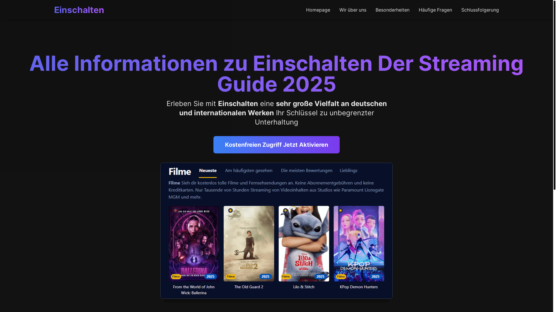 website screenshot of https://einschalten-iqdo.pages.dev/