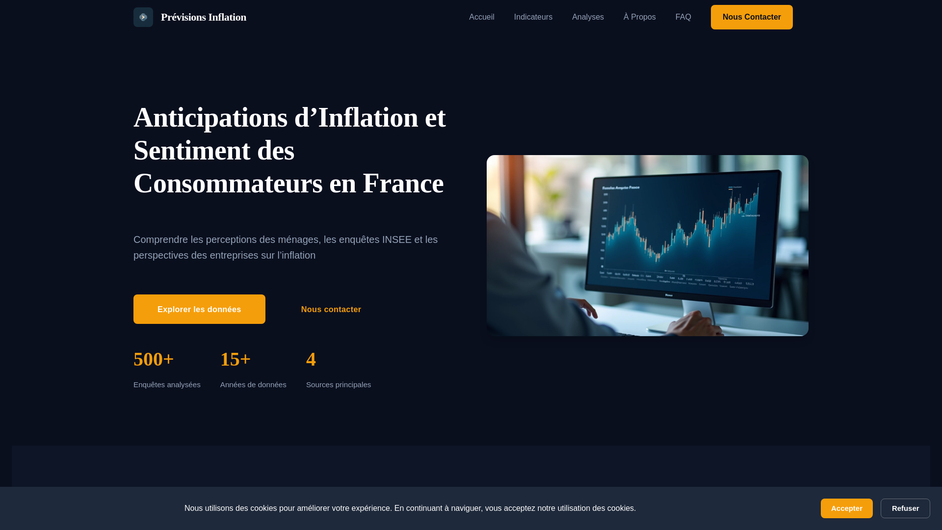 website screenshot of https://previsions-inflation.com/