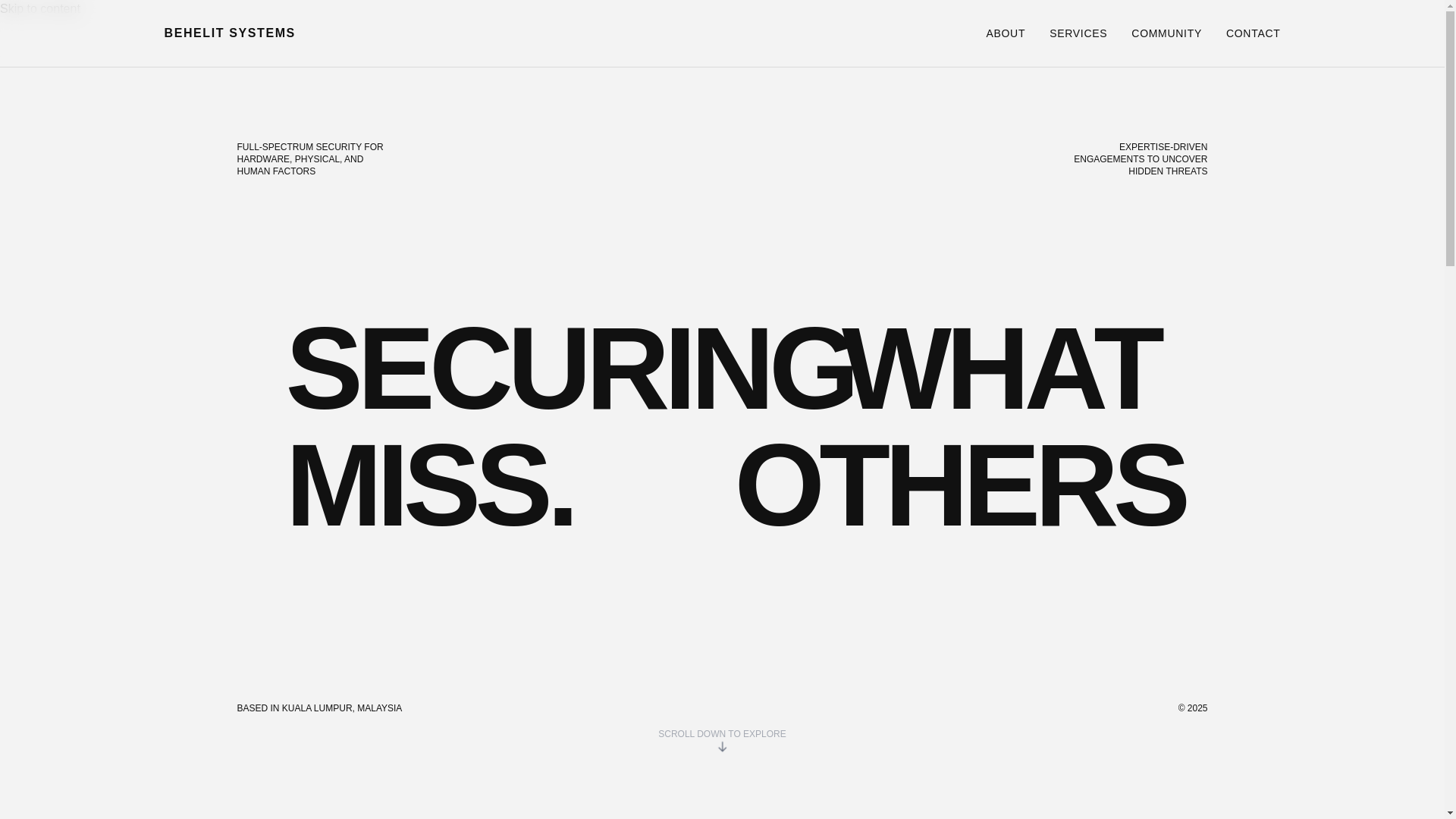 website screenshot of https://behelit-systems.pages.dev/