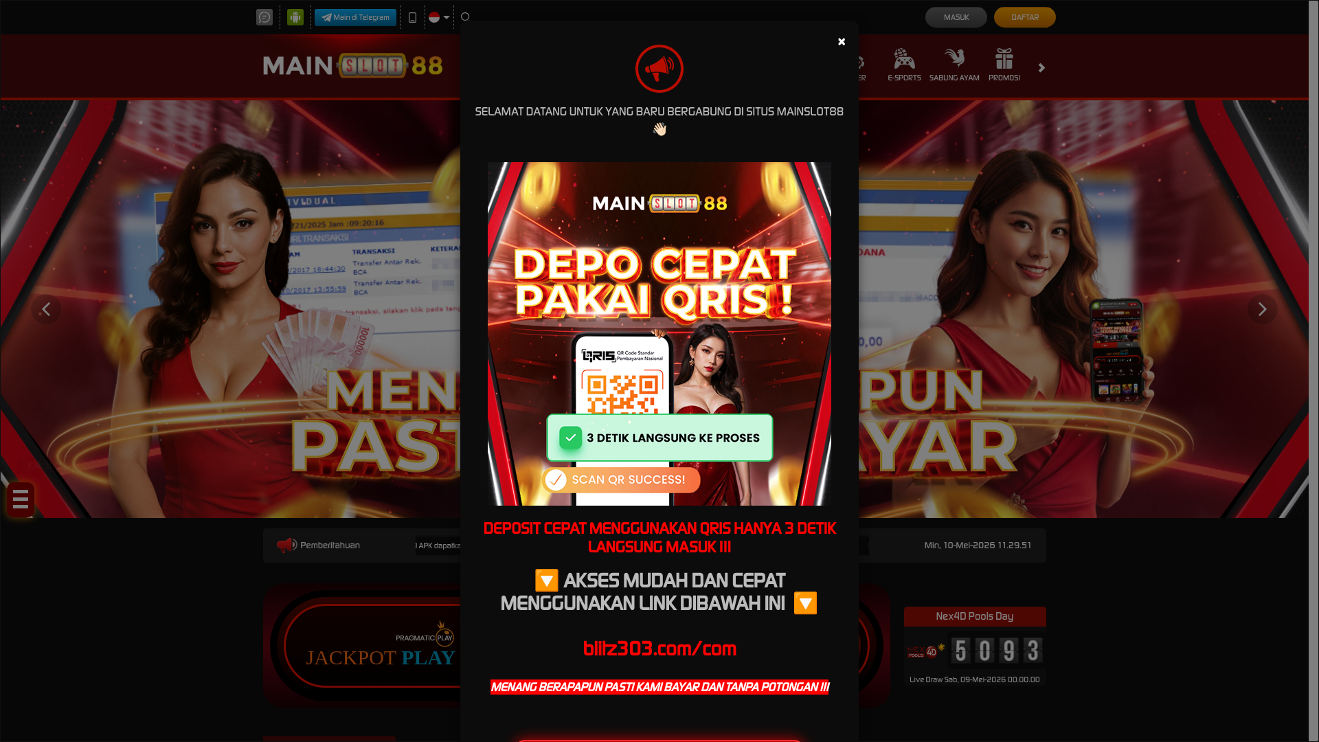 website screenshot of https://mslot88town.com/