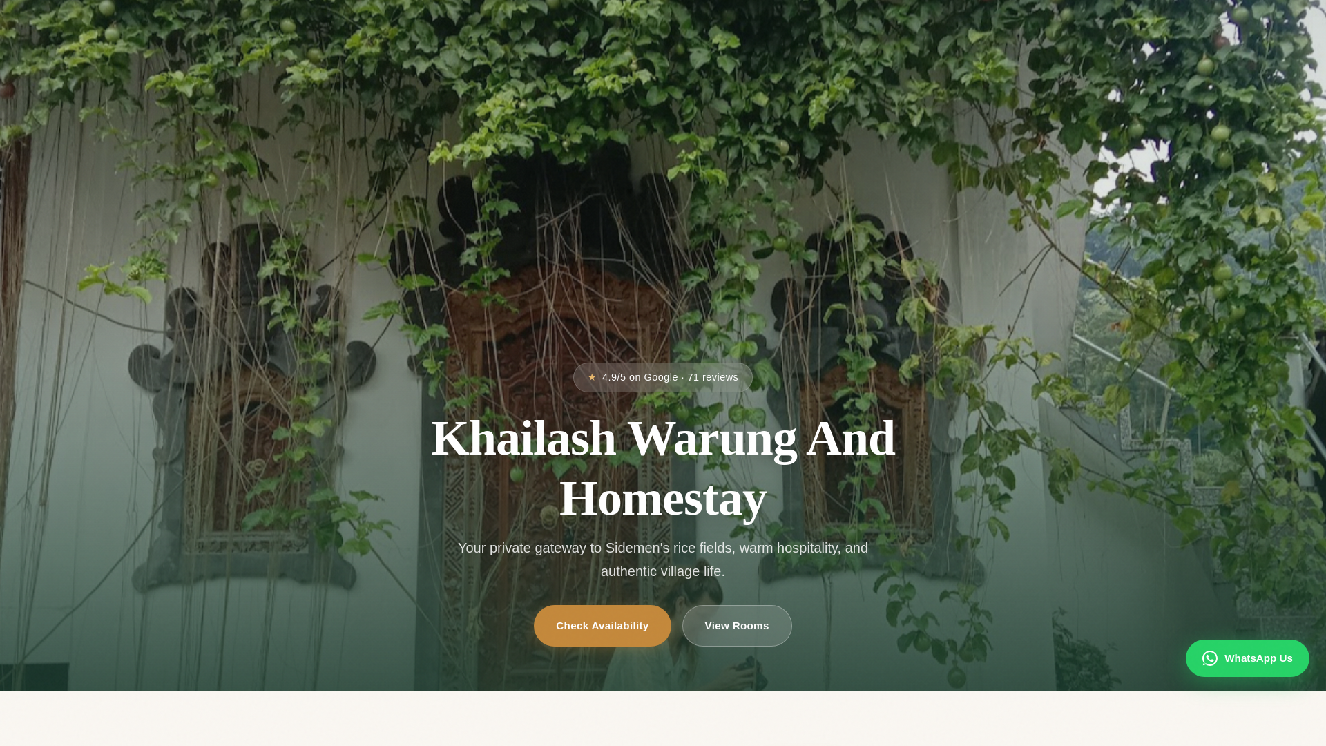 website screenshot of https://guesthouse-khailash-warung-and-homestay.pages.dev/
