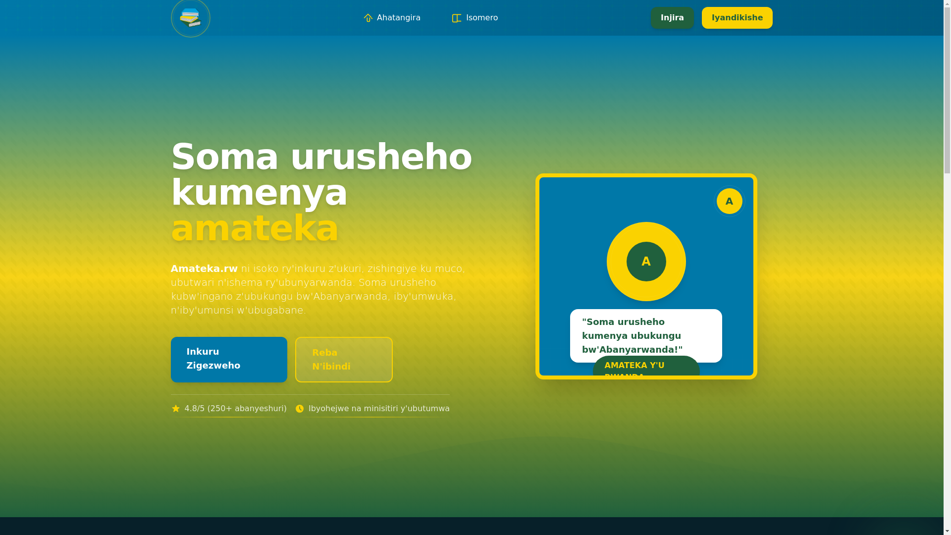 website screenshot of https://amateka.pages.dev/