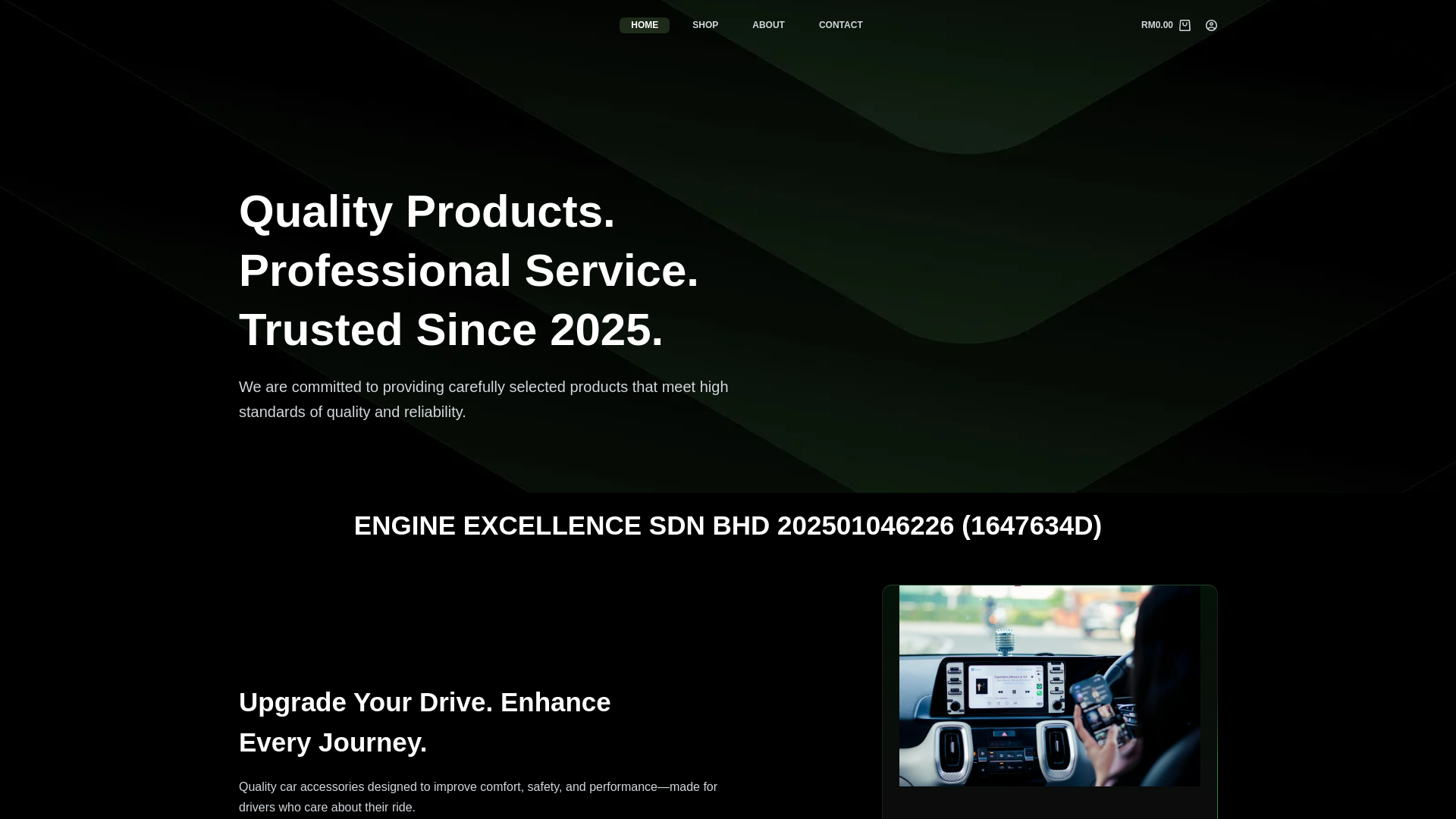website screenshot of https://engineexcellence.work/