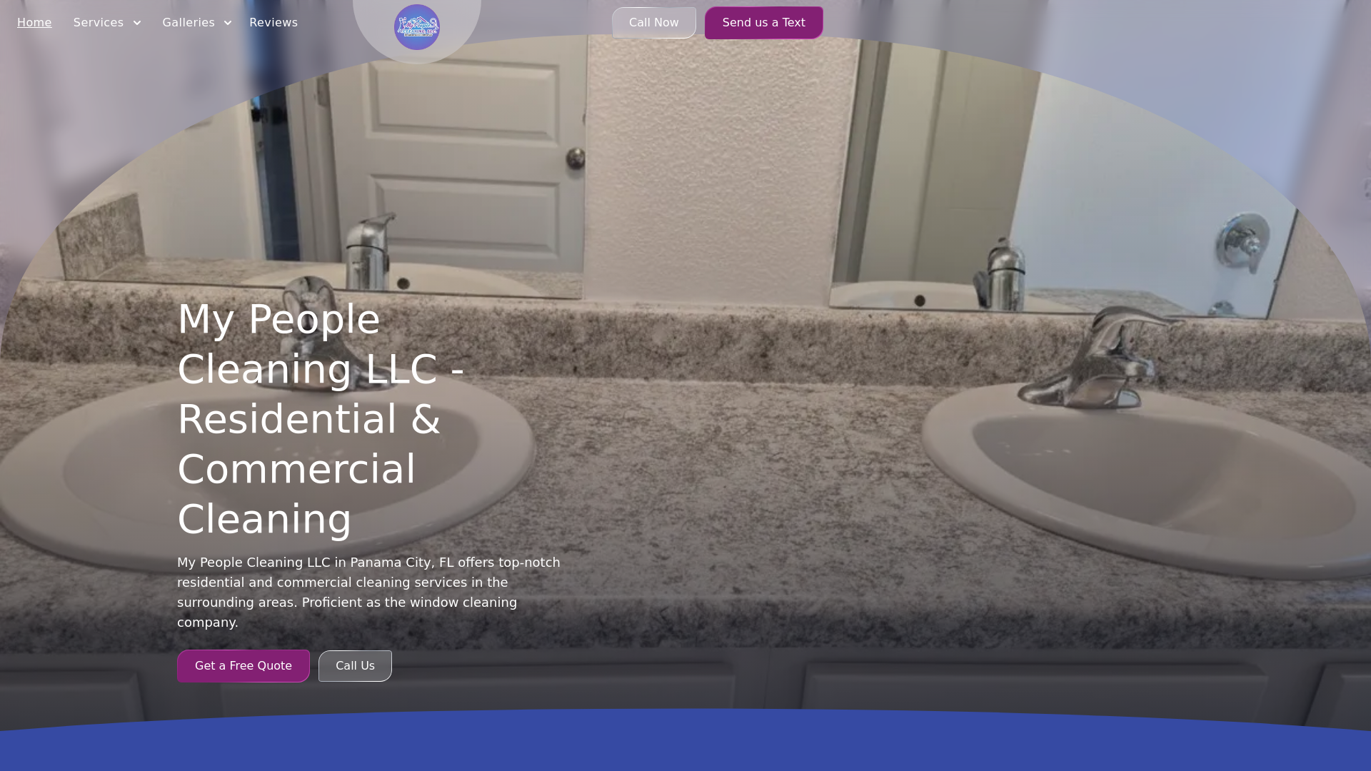 website screenshot of https://mypeoplecleaningfl.com/