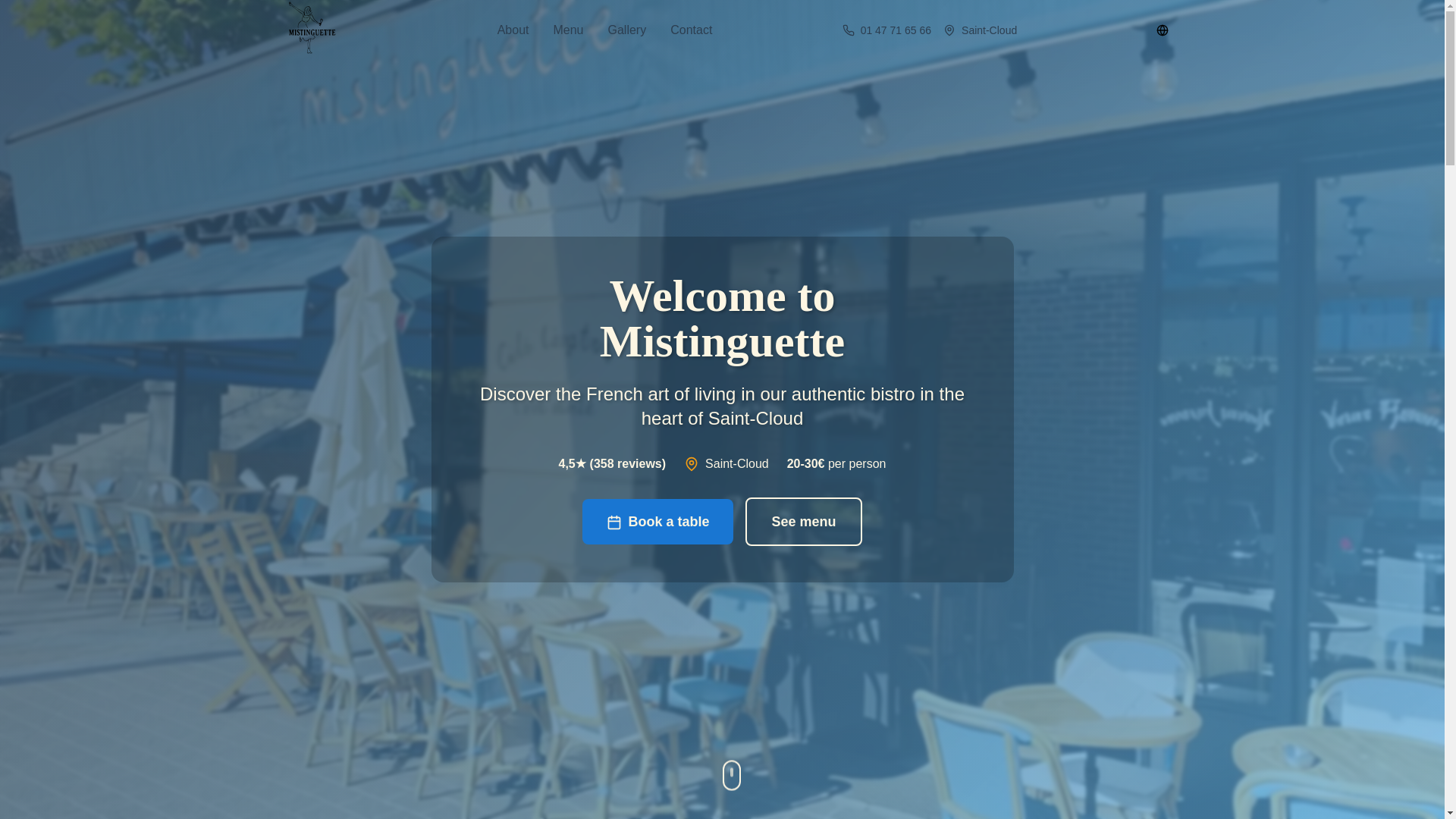 website screenshot of https://mistinguette.site/
