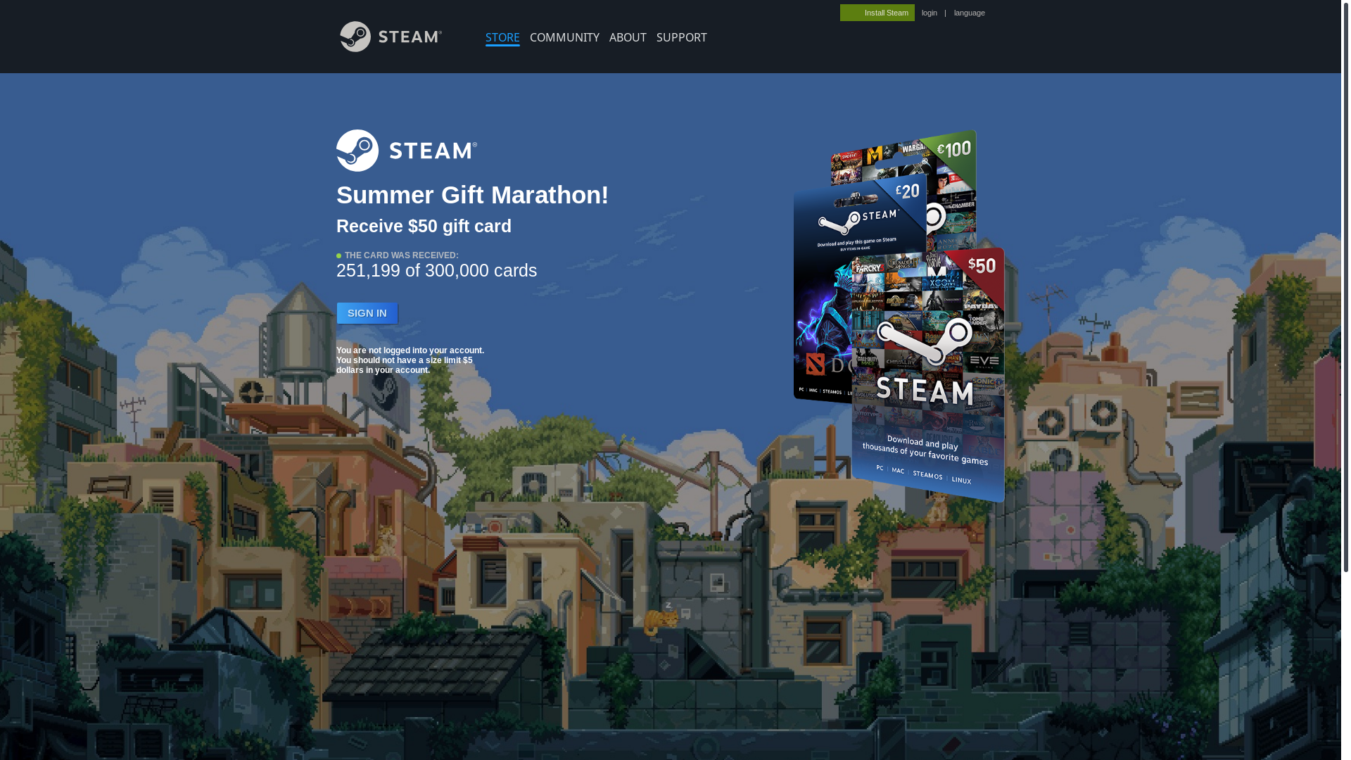 website screenshot of https://steamcommunllity.com/id=5947221648