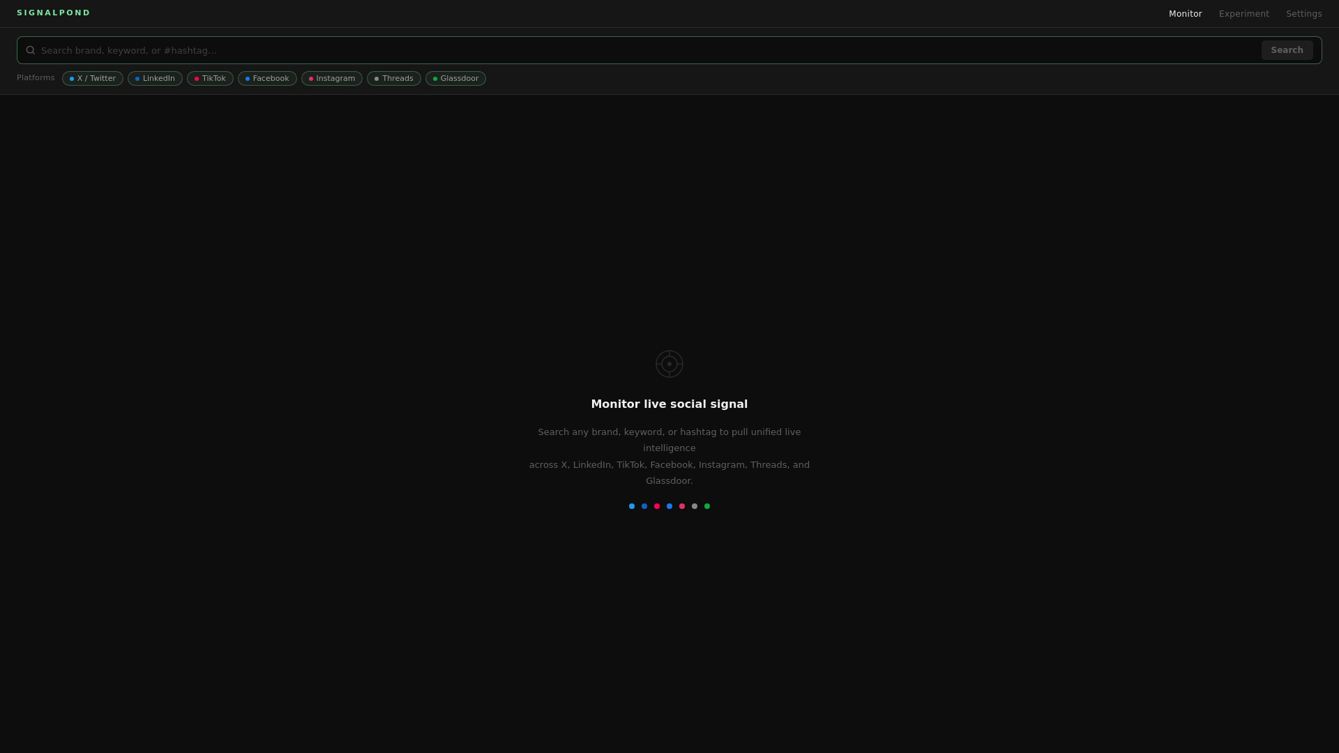 website screenshot of https://signalpond.pages.dev/