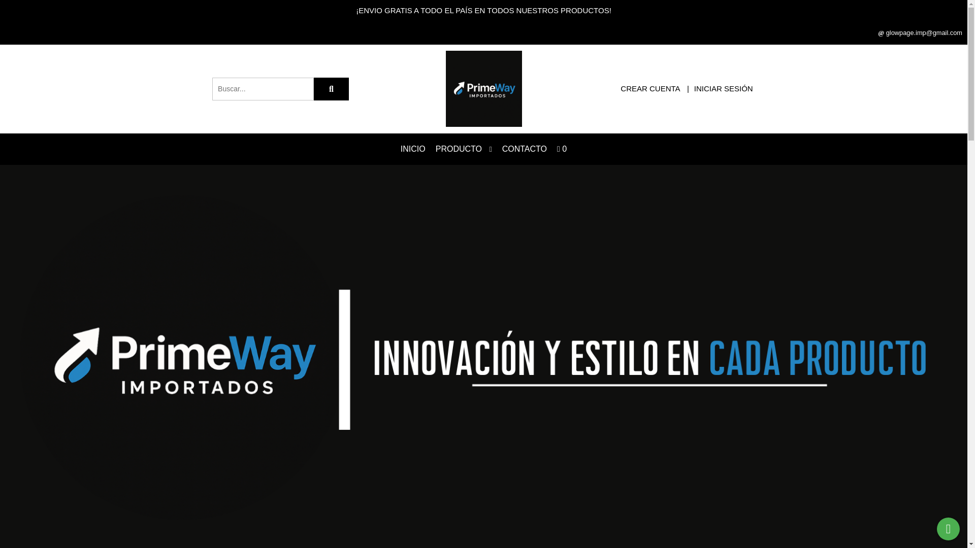 website screenshot of https://primewayimportados.com.ar/