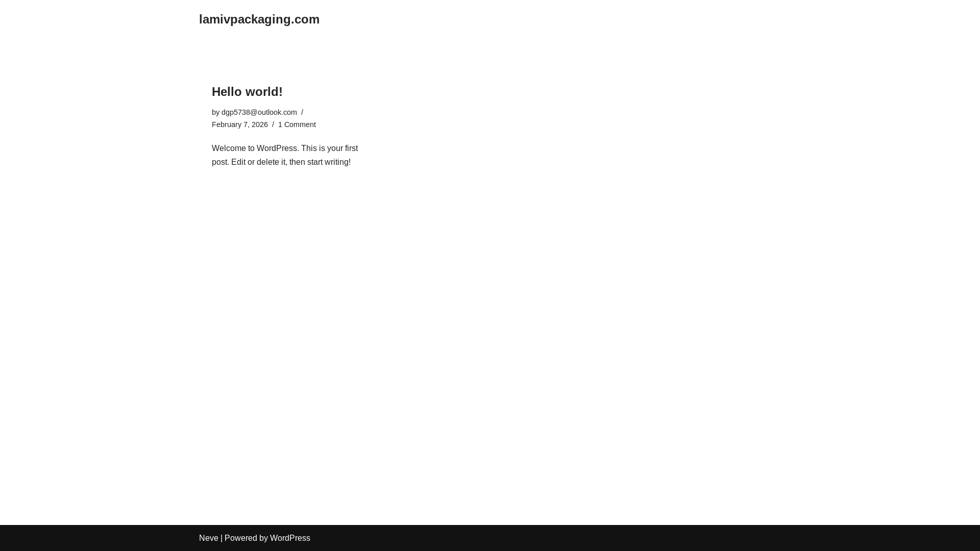 website screenshot of https://lamivpackaging.com/