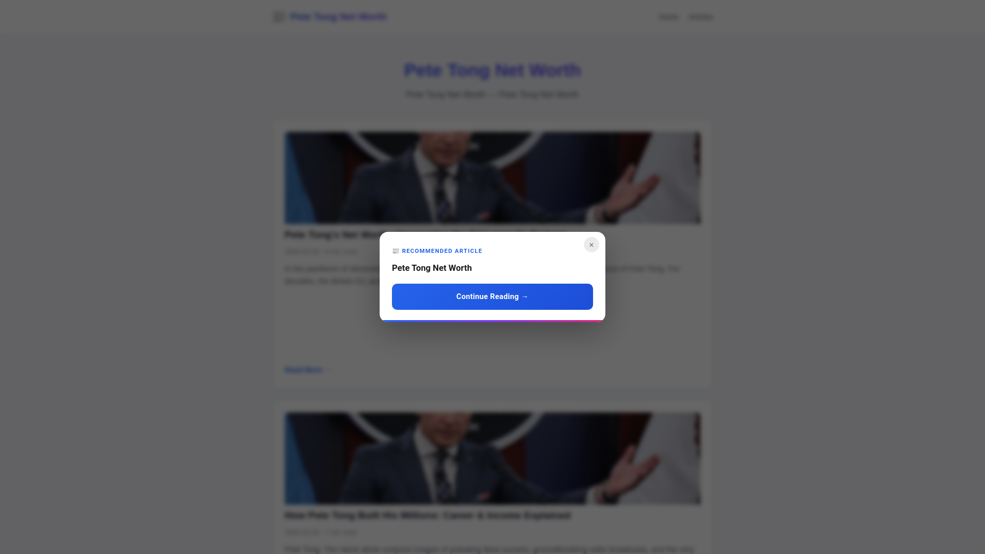 website screenshot of https://pete-tong-net-worth.pages.dev/