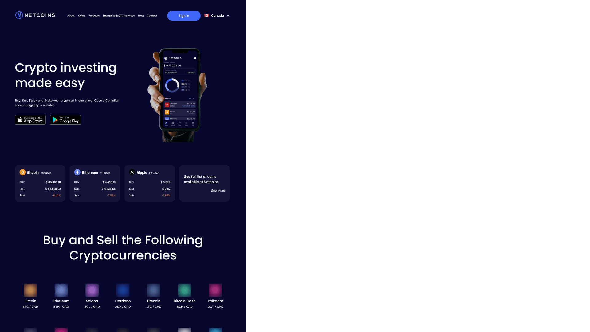 website screenshot of https://sso-netcoins-ca-com-auth.webflow.io