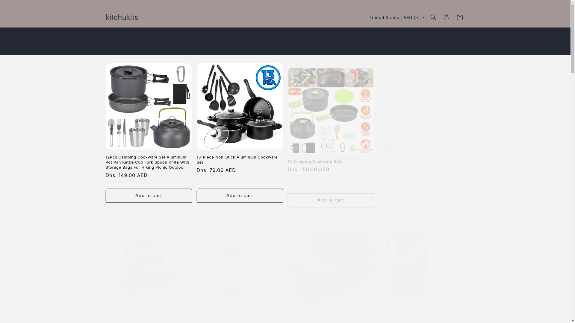 website screenshot of https://kitchukits.com/