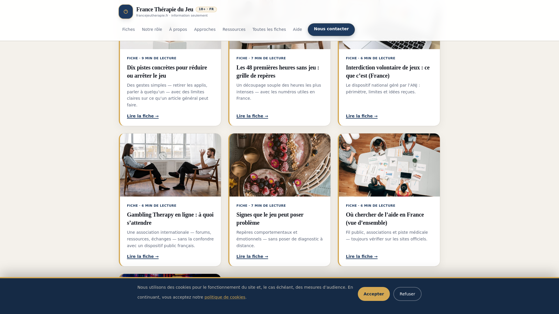 website screenshot of https://addictologiejeu.com/