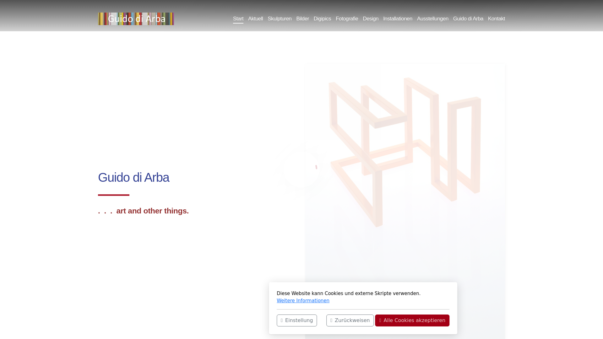 website screenshot of https://guidodiarba.it/