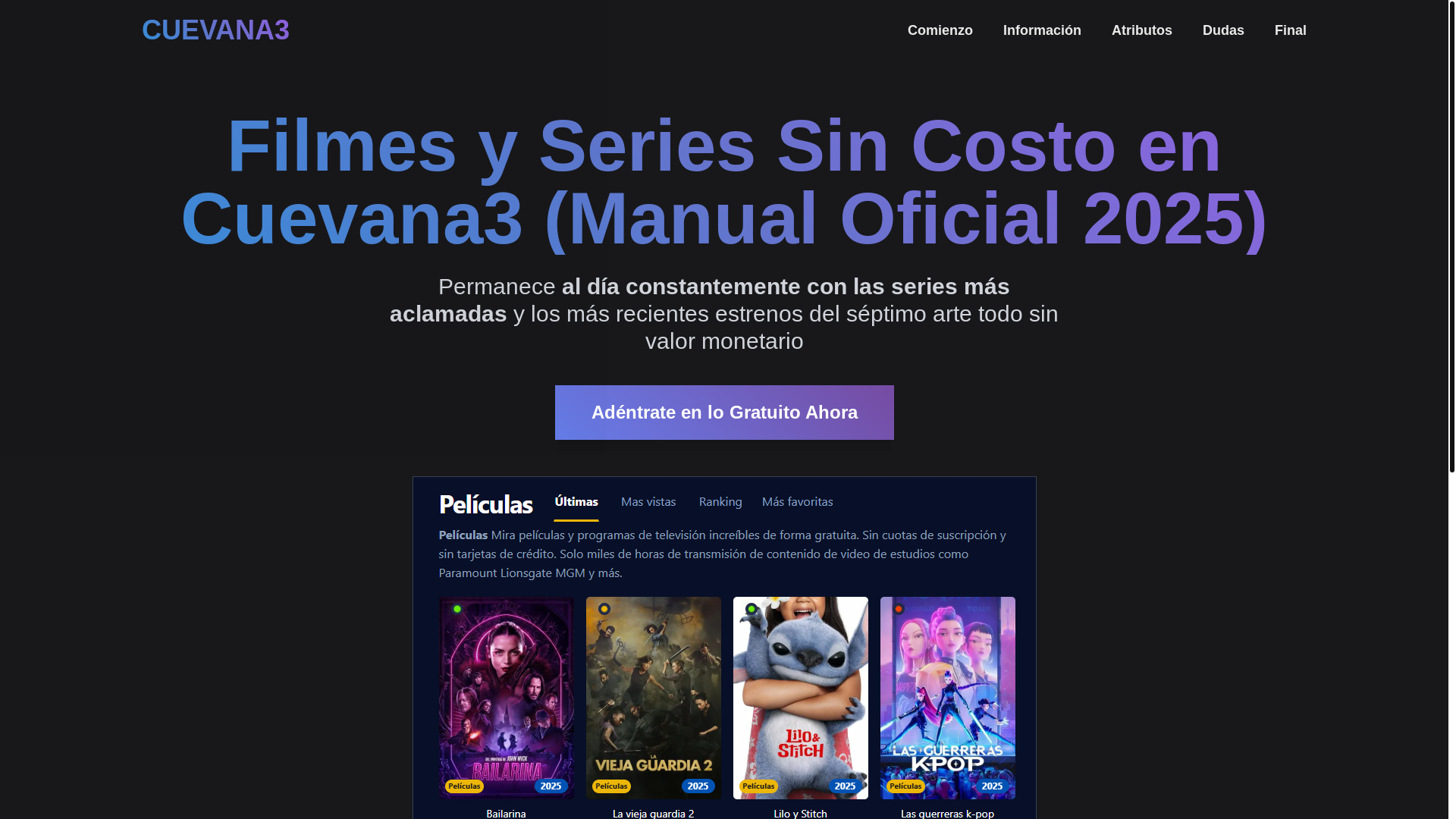 website screenshot of https://cuevana3-vtvw.pages.dev/