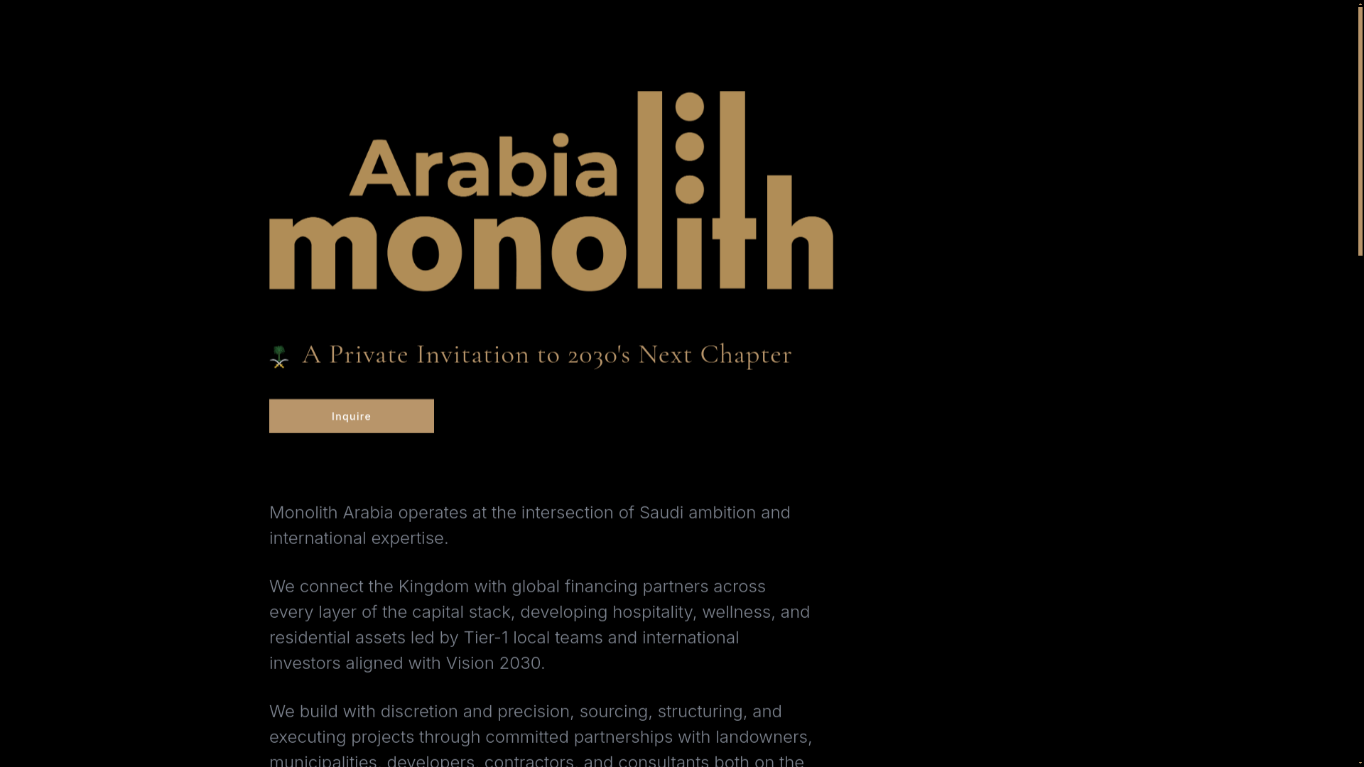 website screenshot of https://monolitharabia.co/