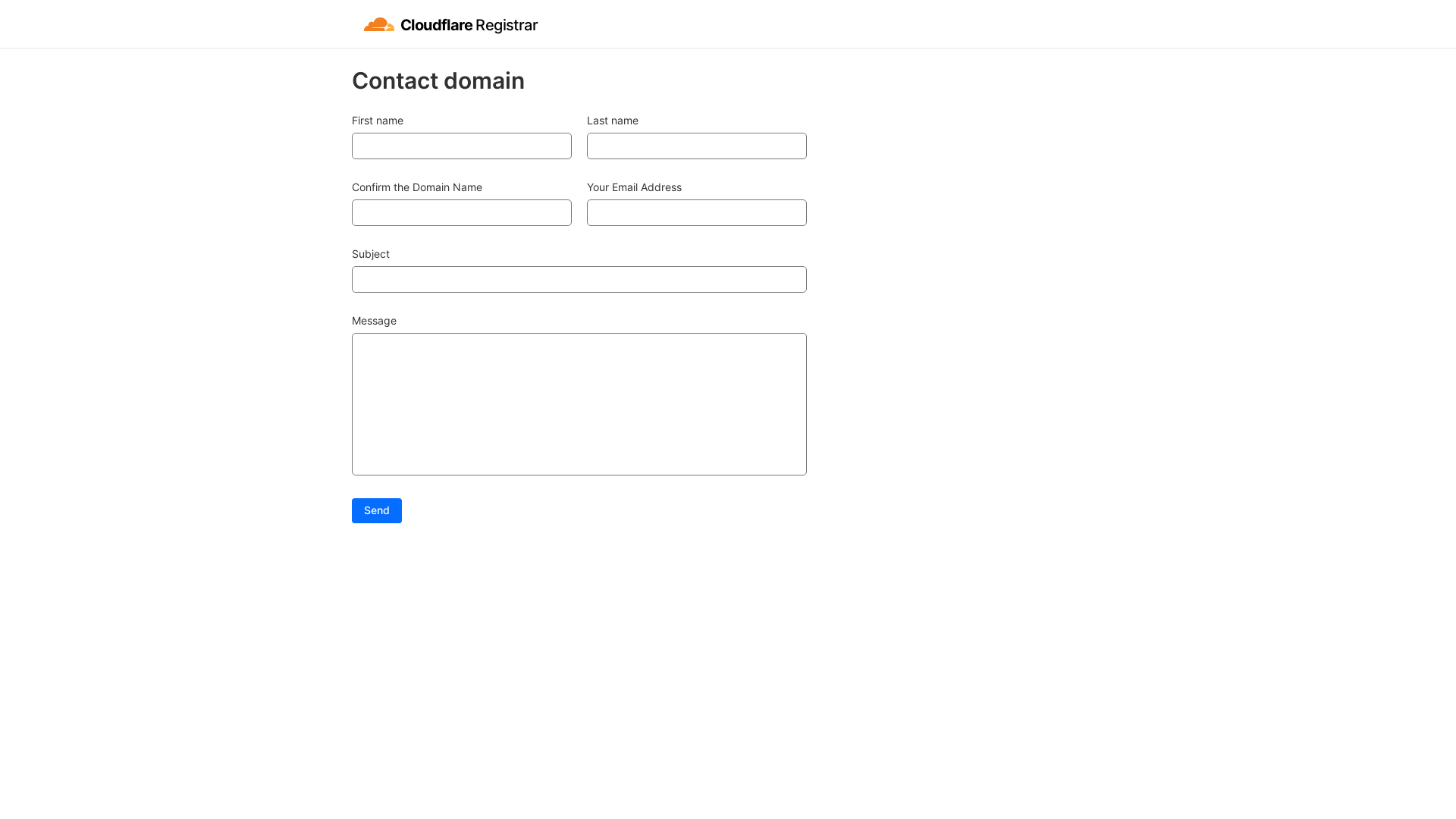 website screenshot of https://domain-contact.pages.dev/