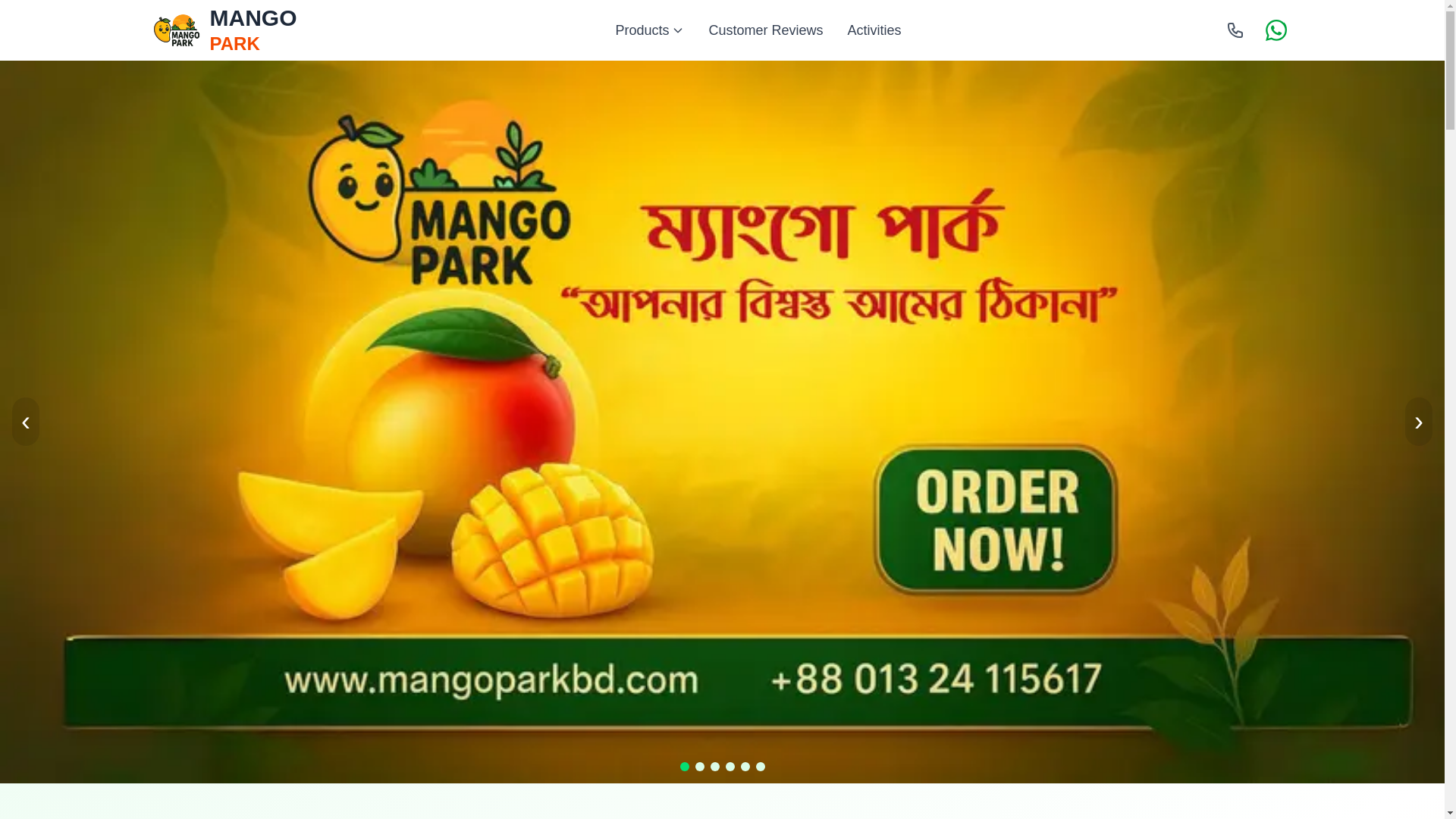 website screenshot of https://mangoparkbd.com/
