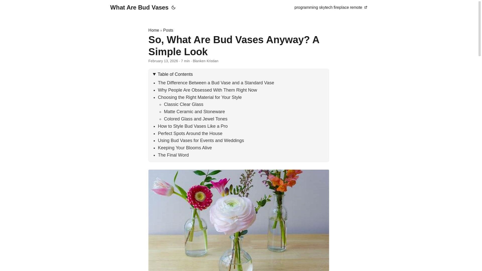 website screenshot of https://what-are-bud-vases.pages.dev/