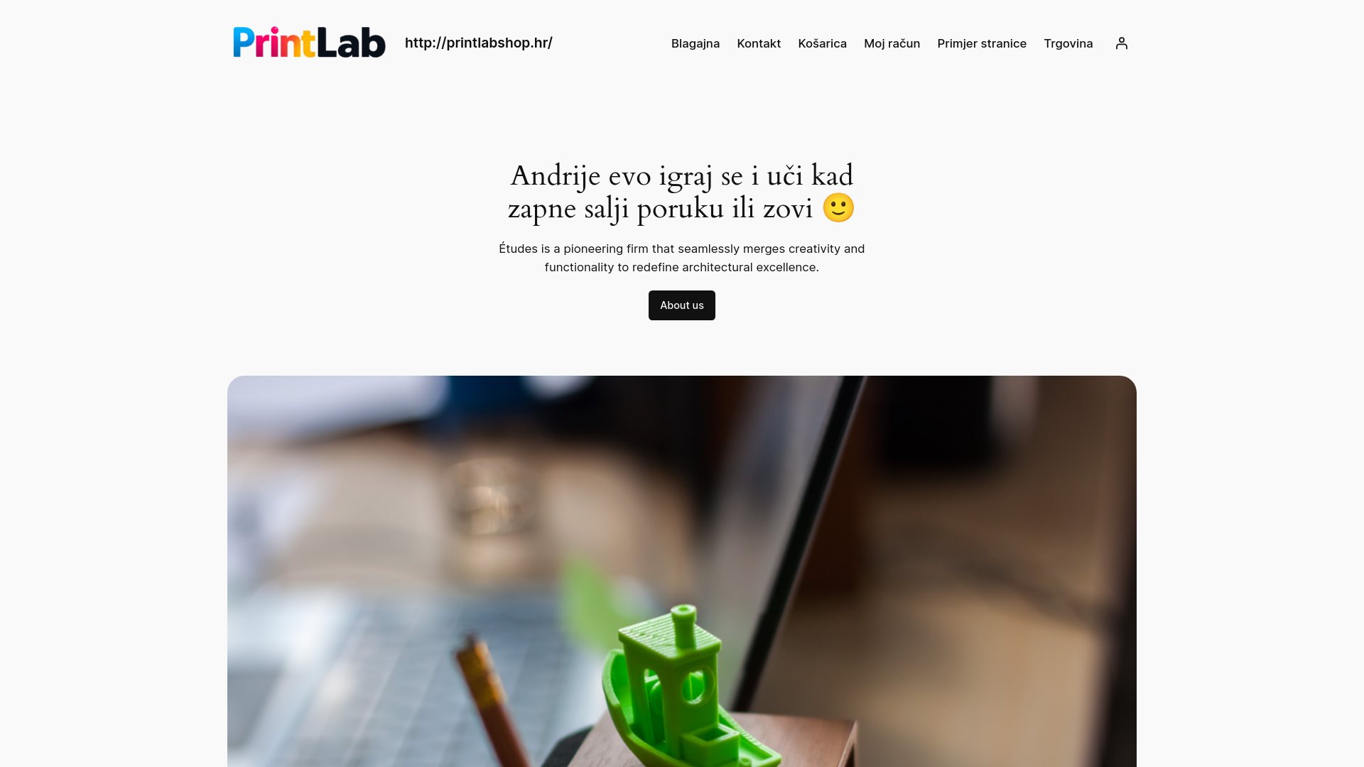 website screenshot of https://printlabshop.hr/