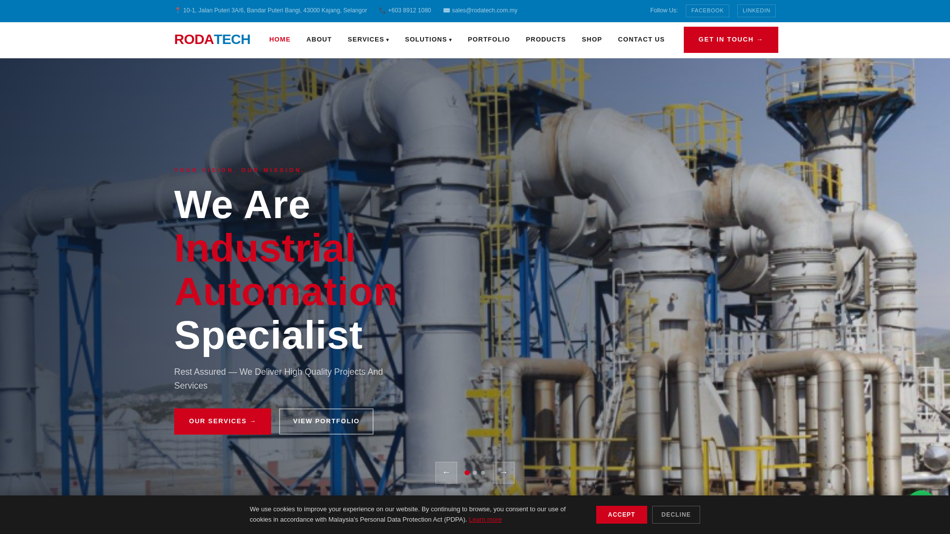 website screenshot of https://rodatech.pages.dev/