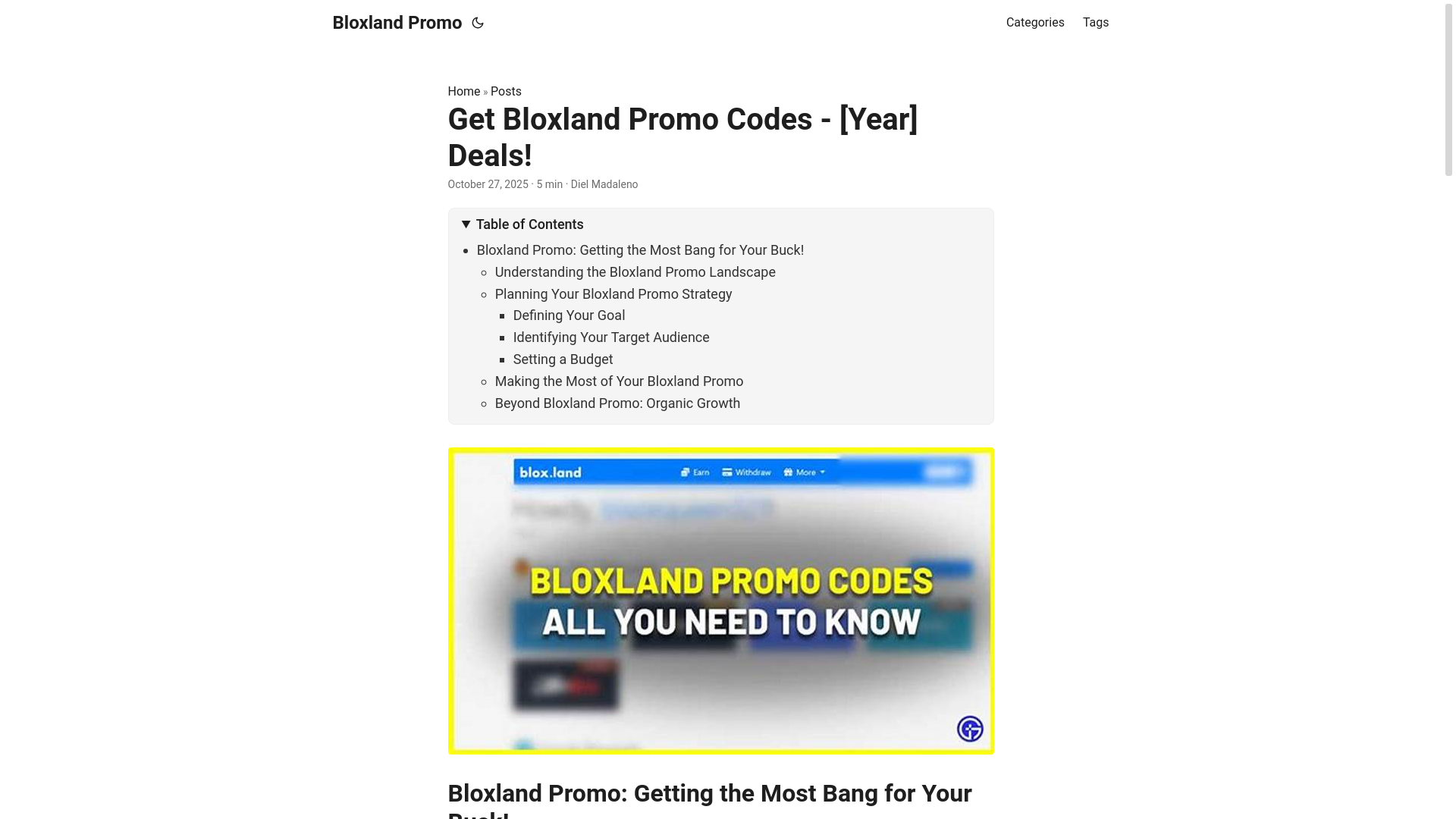 website screenshot of https://bloxland-promo.pages.dev/