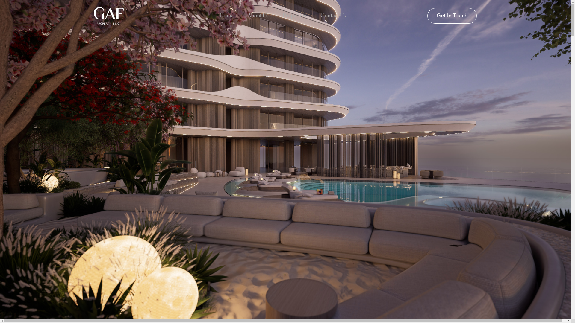 website screenshot of https://gafproperty.com/