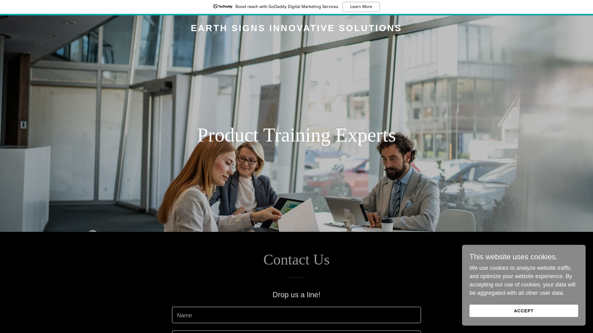 website screenshot of https://earthsigns59.com/