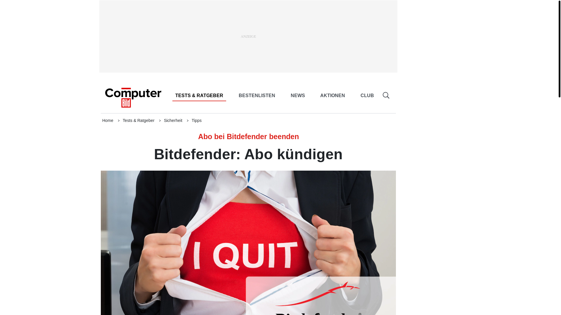 website screenshot of https://www.computerbild.de/artikel/cb-Tipps-Sicherheit-Bitdefender-Abo-kuendigen-31532683.html
