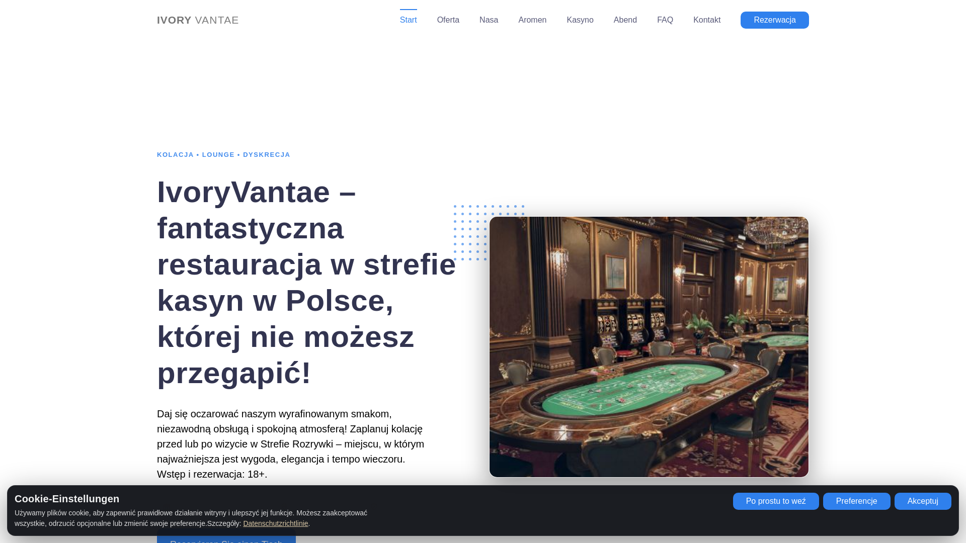 website screenshot of https://ivoryvantae.com/