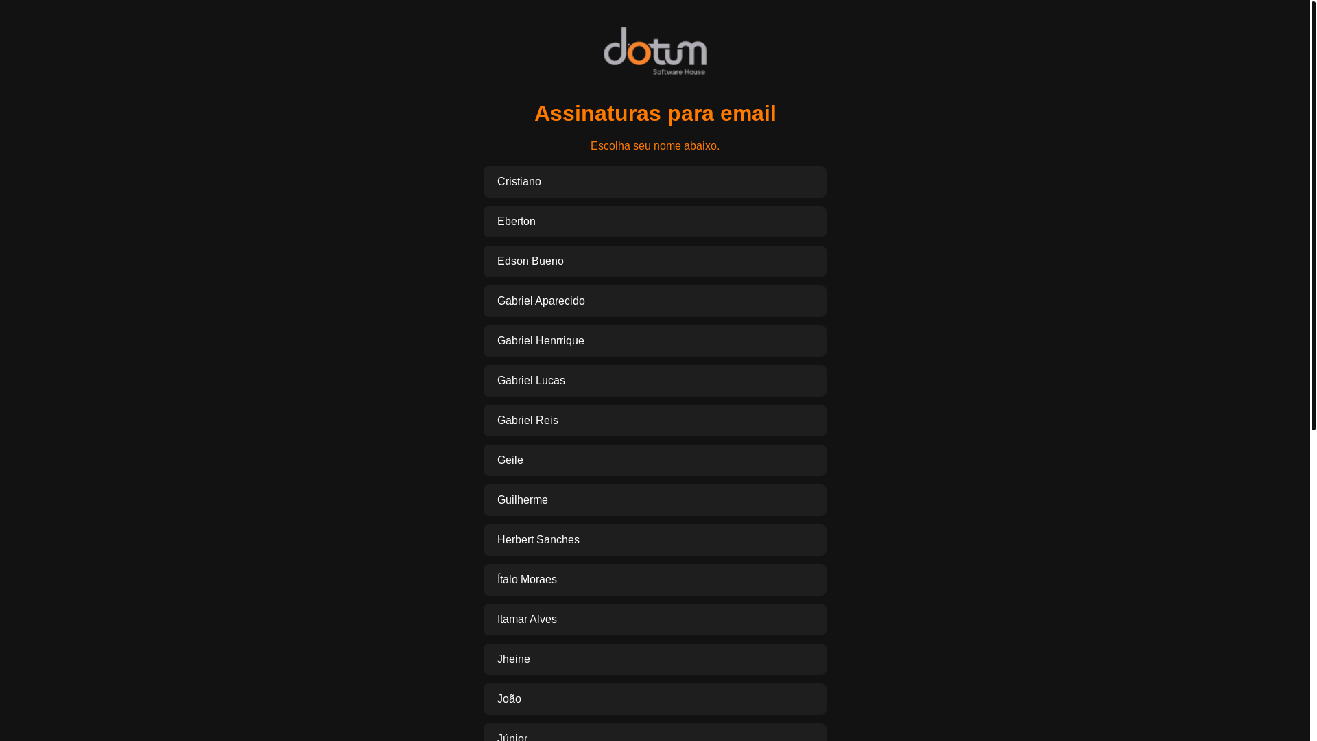 website screenshot of https://assinaturasemails.pages.dev/