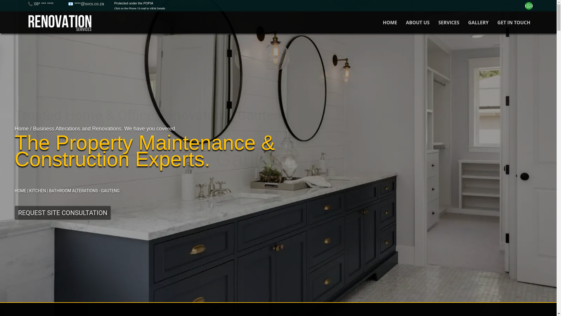 website screenshot of https://contractors.net.za/