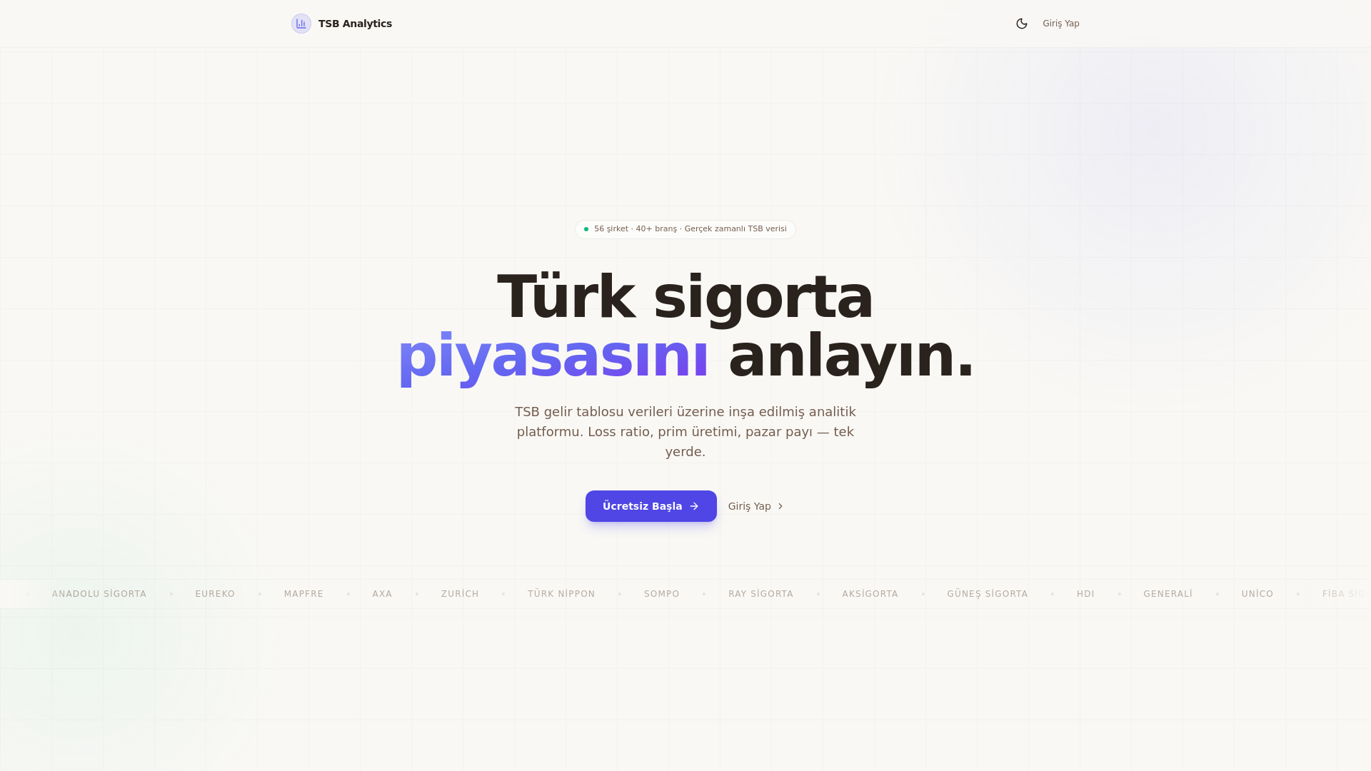 website screenshot of https://tsb-analytics.pages.dev/