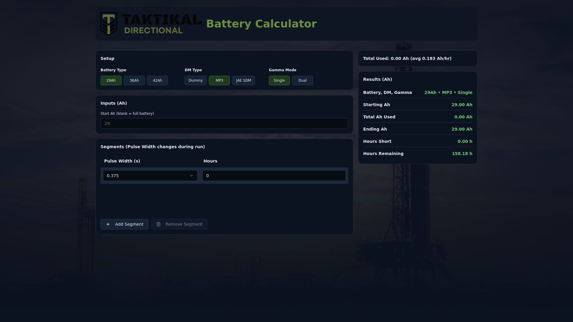 website screenshot of https://battery-calculator.pages.dev/