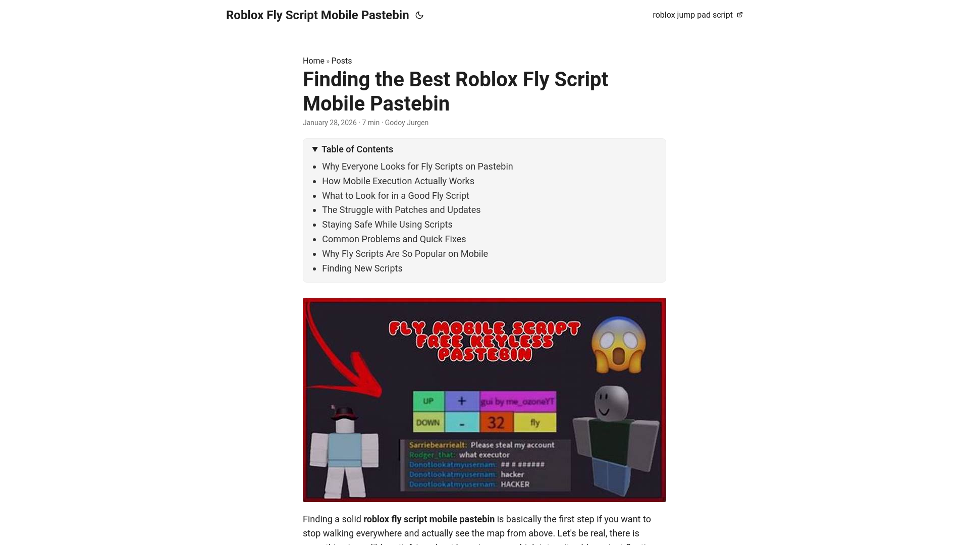 website screenshot of https://roblox-fly-script-mobile-pastebin.pages.dev/