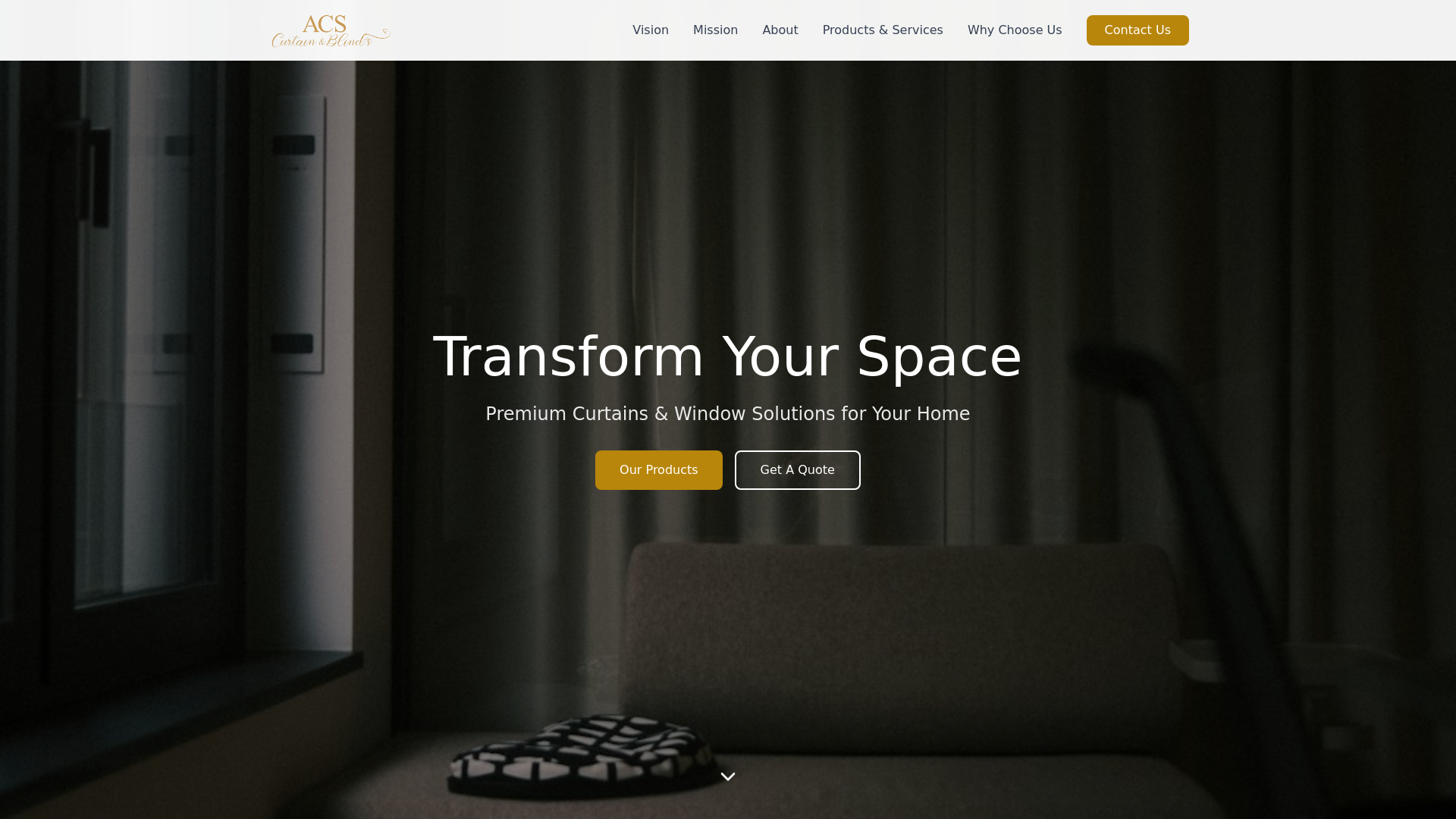 website screenshot of https://acs-curtain-demo.pages.dev/