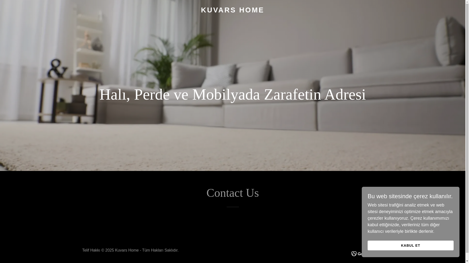website screenshot of https://kuvars-home.com/